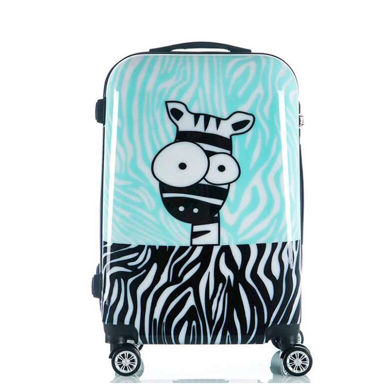 TRAVEL TALE con estampado de cebra para maleta con ruedas de 20 y 24 pulgadas, a la moda, bonita|kids trolley bag|travel trolley bagzebra print suitcase - AliExpress