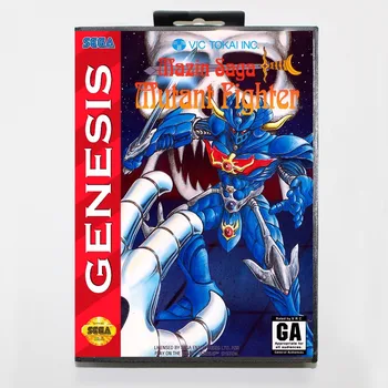 

Mazin Saga Mutant Fighter Game Cartridge 16 bit MD Game Card With Retail Box For Sega Mega Drive For Genesis