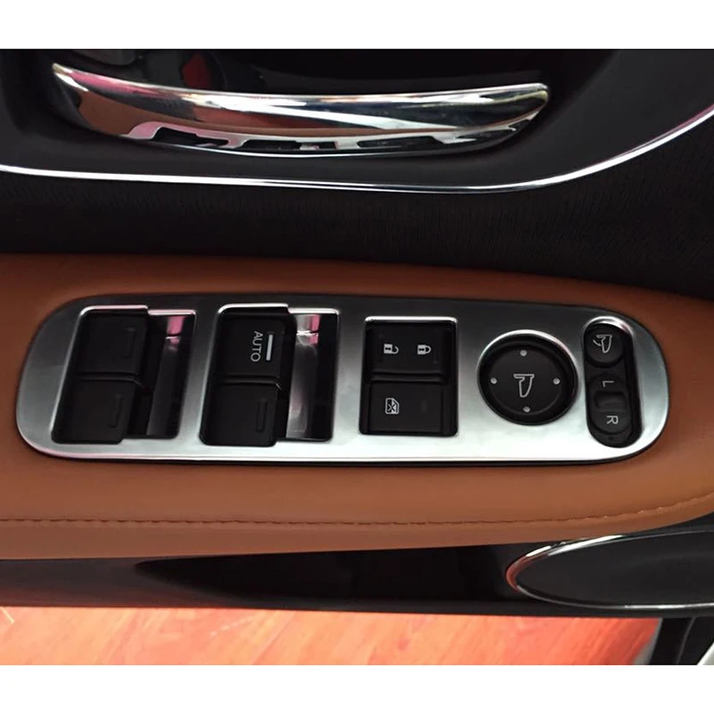 

4Pcs Car Window Switch Button Panel Decoration For Honda Hrv2018
