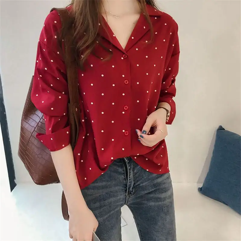 

Chiffon Blouse Women Plus Size Print Blouse Shirt Femme Casual Streetwear Office Ladies Tops Long Sleeve Blouses Clothes Q1282