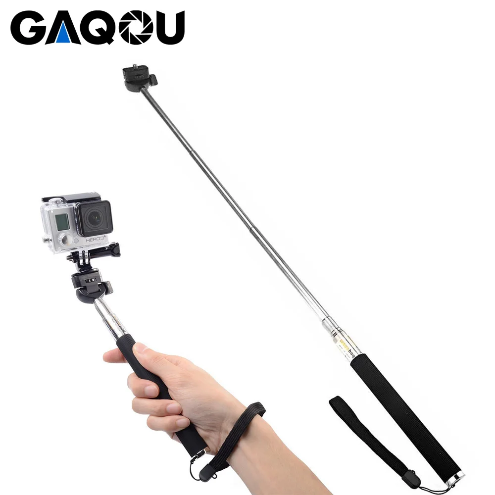 Палка для селфи GAQOU адаптер камеры Gopro Go Pro Hero 6 5 4 3 Sjcam SJ4000 Xiaomi Yi|Селфи-моноподы| |