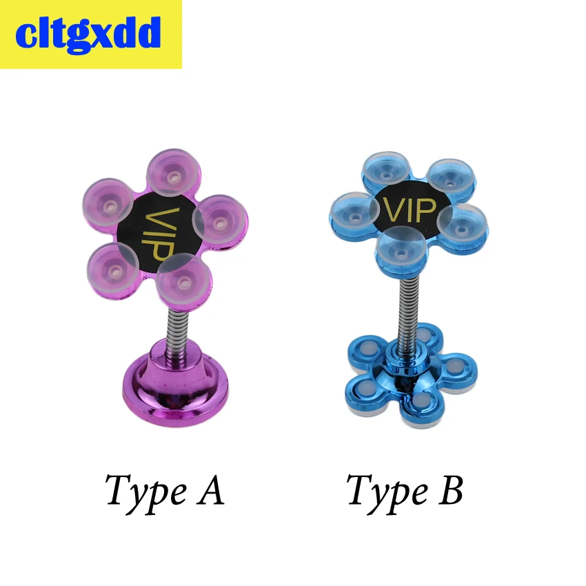 

cltgxdd Sucker Stand Phone Holder 360 degree Rotatable Magic Suction Cup Car Mount Stand For iPhone 8 X 7 6 for Samsung S9 S8