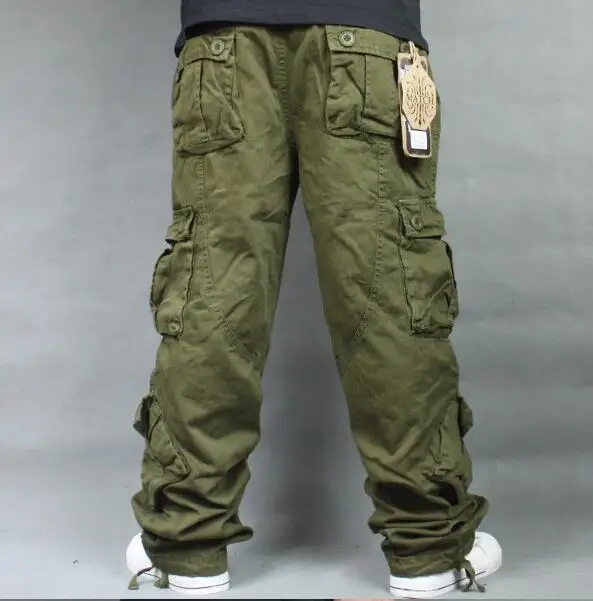  Plus Size 5XL 6XL 7XL Cargo Pants Overalls Hip Hop Men's Cotton Trousers Hiphop Men Baggy Casual Pa