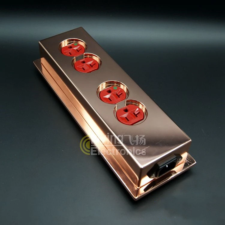 Excellent Pure copper hollowed out. Fever audio dedicated hi-end level, 4-bit power socket. 2