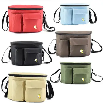 

Fawn Stroller Carriage Storage Bag Mummy Bag New Pearl Cotton Lining Hanging Multi-pocket Storage Bag