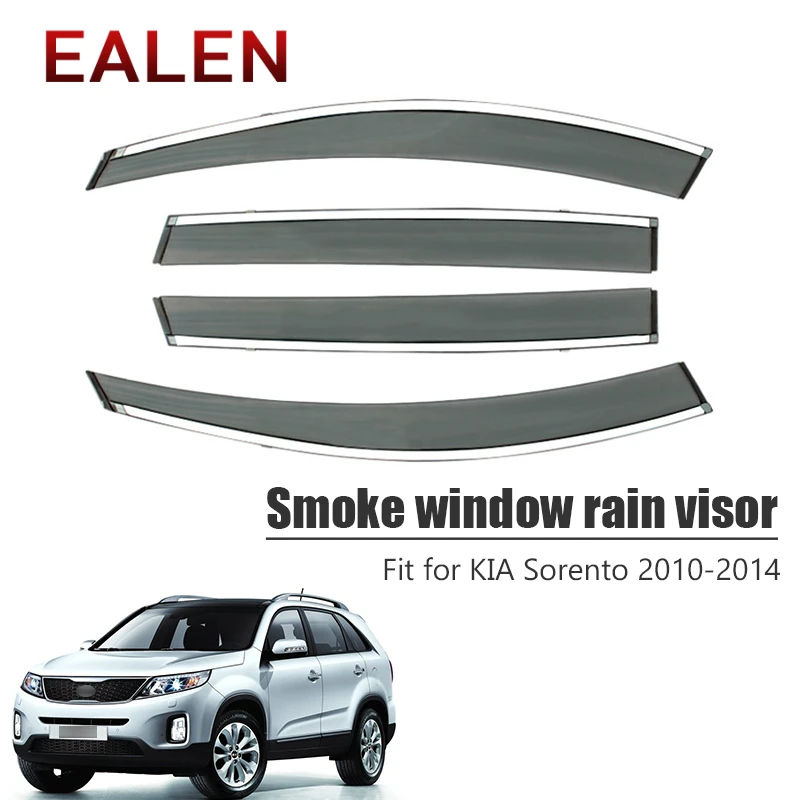 4 шт./1 комплект дефлекторы от дождя и дыма для Kia Sorento 2010 2011 2012 2013|Навесы укрытия| |