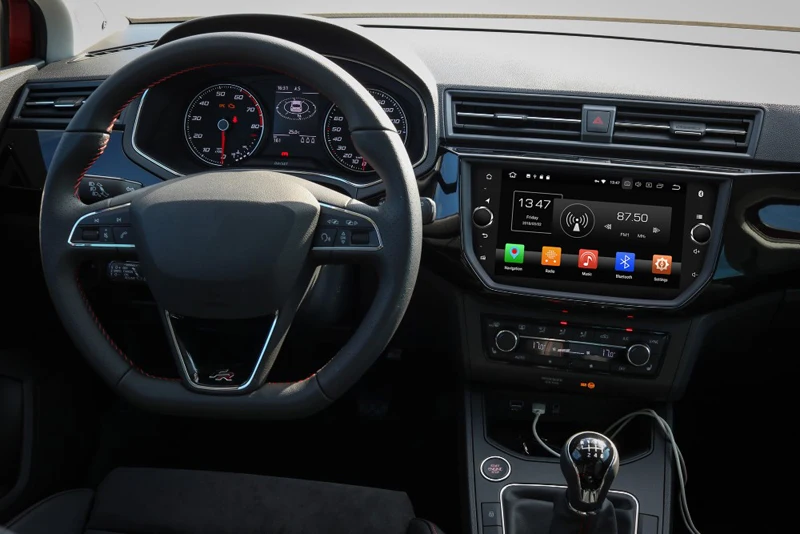 Top ROM 64G Android 9.0 for seat ibiza 2018 2019 octa core px5 car dvd multimedia with gps navigation built in wifi 4g usb RDS 3