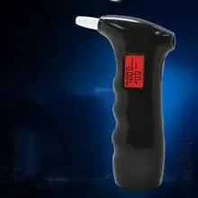 Портативный алкогольно-респираторная трубка, алкотестер Алкотестер Профессиональный цифровой с ЖК-дисплеем в выдыхаемом воздухе с 5 мундштук