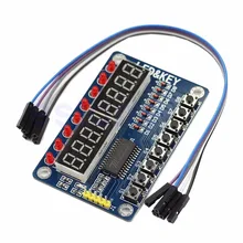 OOTDTY 1 шт. Новый 8-битный Цифровой СВЕТОДИОДНЫЙ Трубки 8-Bit TM1638 Ключ Дисплей Модуль Для AVR Для Arduino