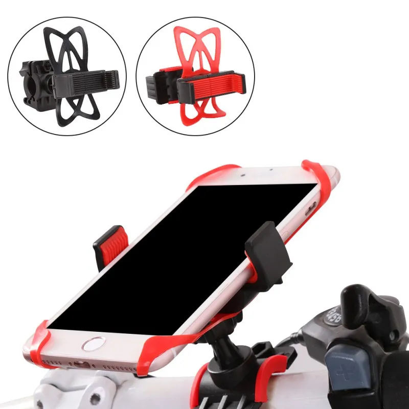Универсальный держатель для мобильного телефона с силиконовой поддержкой, держатель для велосипеда, мотоцикла, держатель для мобильного телефона