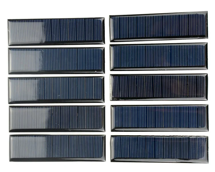 Sunyima10 шт эпоксидная солнечная панель 100*28 мм 5,5 В 60ма DIY фотоэлектрическая Панель зарядное устройство лампа светильник Солнечная энергия солнечная Manels Mole