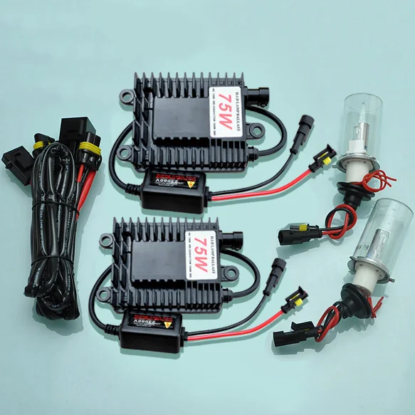 

75W H4-2 6000K Conversion Hi Low Bulbs HID Xenon Digital Ballast Kit BrighT New [AC403]