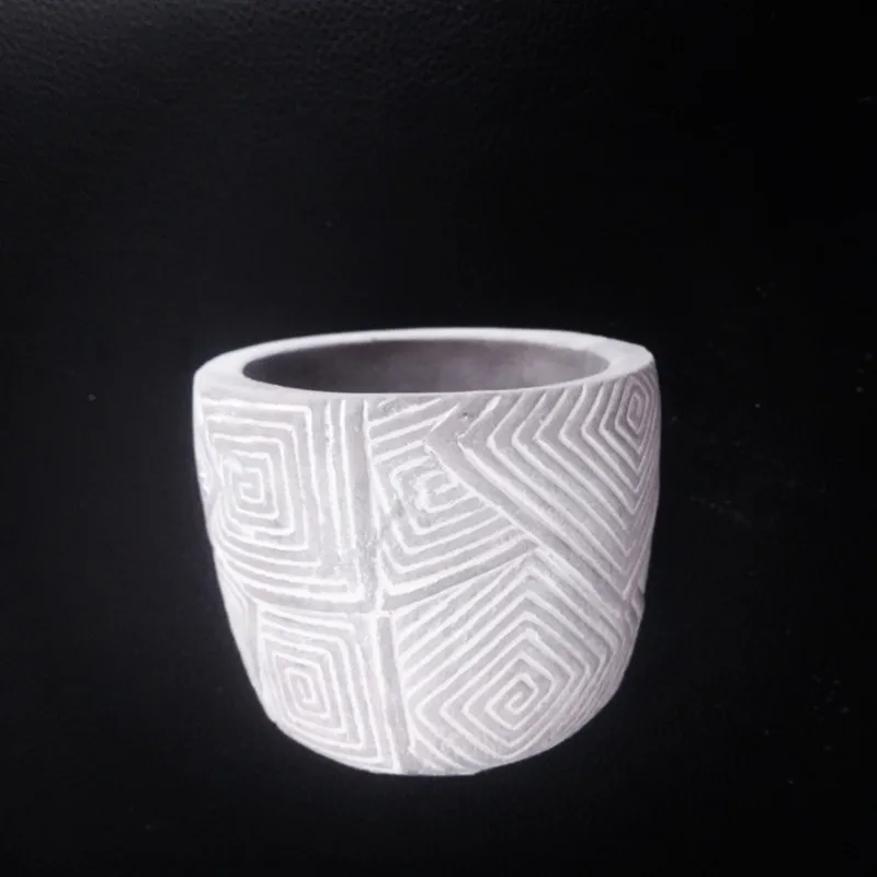 

Creative Cement Silicone Mold for Cactus Plants Landscape Decorating flowerpot Making Concrete Planter Mould