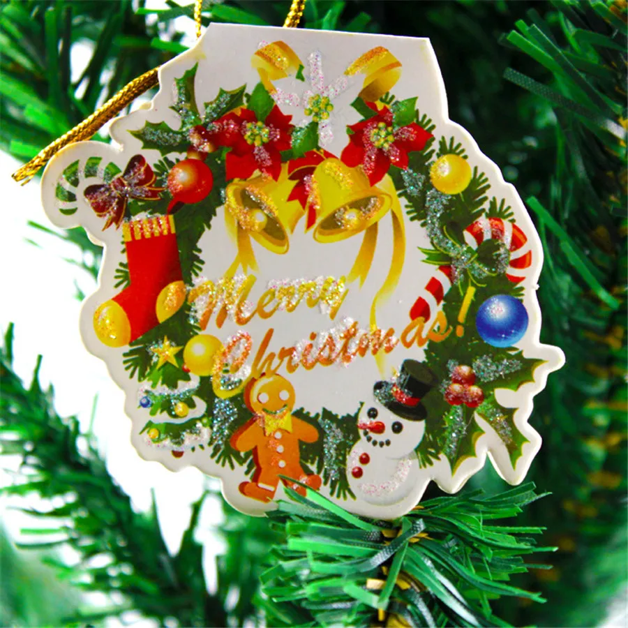 100 шт. подвеска для рождественской елки|shaped postcards|christmas wishes cardscard postcard |