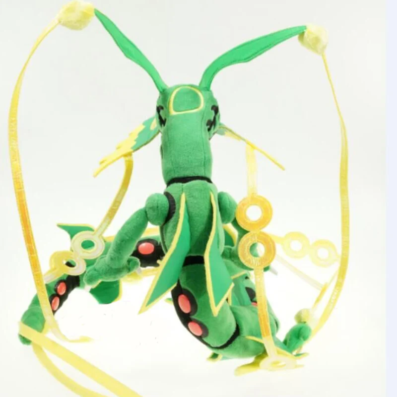 80 см Мега Rayquaza черный Rayquaza животных плюшевые Peluche кукла со скелетом мягкая горячая игрушка Рождественский подарок для детей