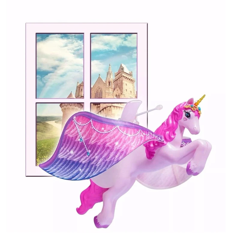 

USB Glowing Flying Toy Luminous Unicorn Hand Induction Control Flying Horse Christmas Toys for Children Wireless Unicorn