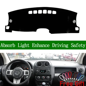 

For Jeep Compass 2010 2011 2012-2015 Dashboard Cover Sun Shade Non-slip Dash Mat Pad Carpet Car Stickers Interior Accessories