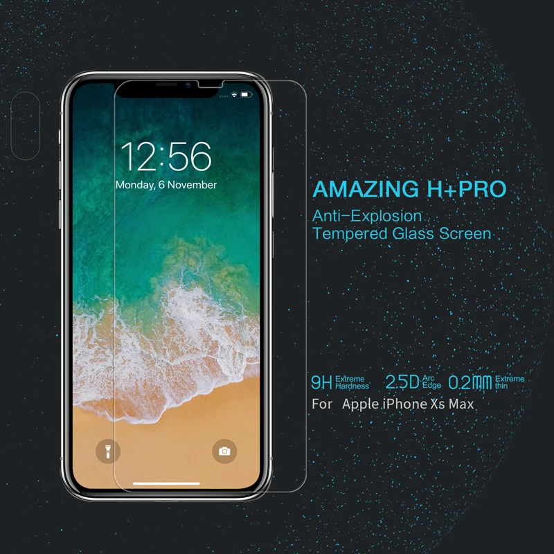 

For Iphone XS Max Tempered Glass Nillkin Amazing H+Pro Screen Protector 2.5D Curve Protective Film for Apple Iphone XR glass