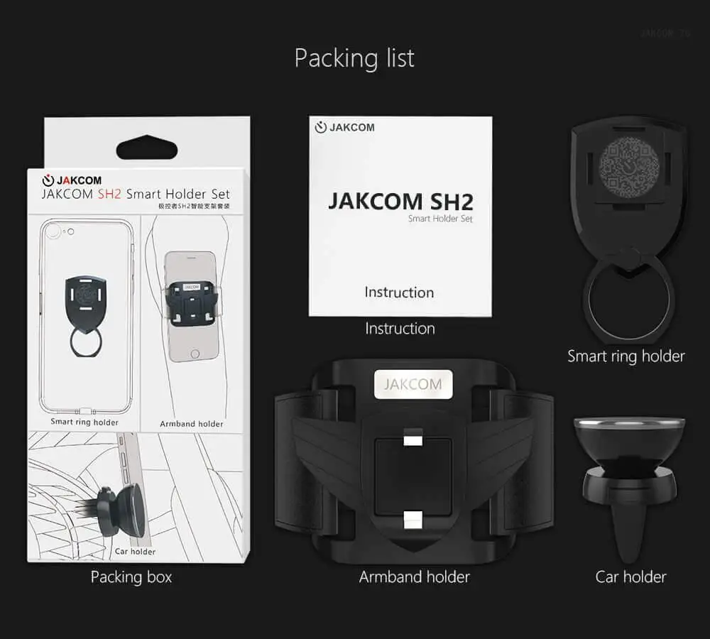 Recente do Que o Telefone Magnética para no Braço na Mão Jakcom Titular Inteligente Conjunto Mais Cama Carro ir Caracterizado Case Banda Suporte Sh2 13 Suporte p/ celulares