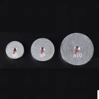 4ชิ้น/ล็อต10มม.หนาอลูมิเนียมวงกลมแก้วอะแดปเตอร์ชาตารางกาแฟแก้วกระจกด้านบนตารางtop Discฮาร์ดแวร์ 2