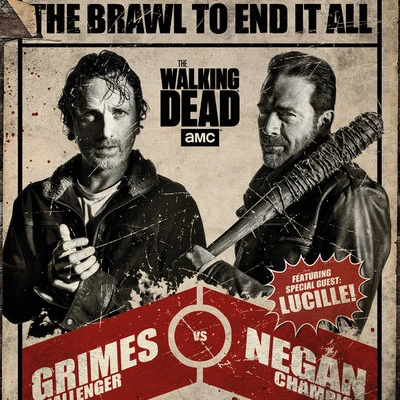 The Walking Dead Fight Laminated Poster (24 x 36)