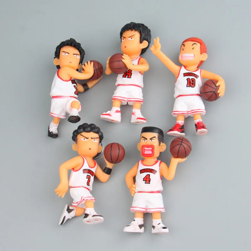 

Cute Creative PVC Cartoon series anime characters Slam Dunk 3D fridge magnets Toy Figures Refrigerator magnets Children Gift