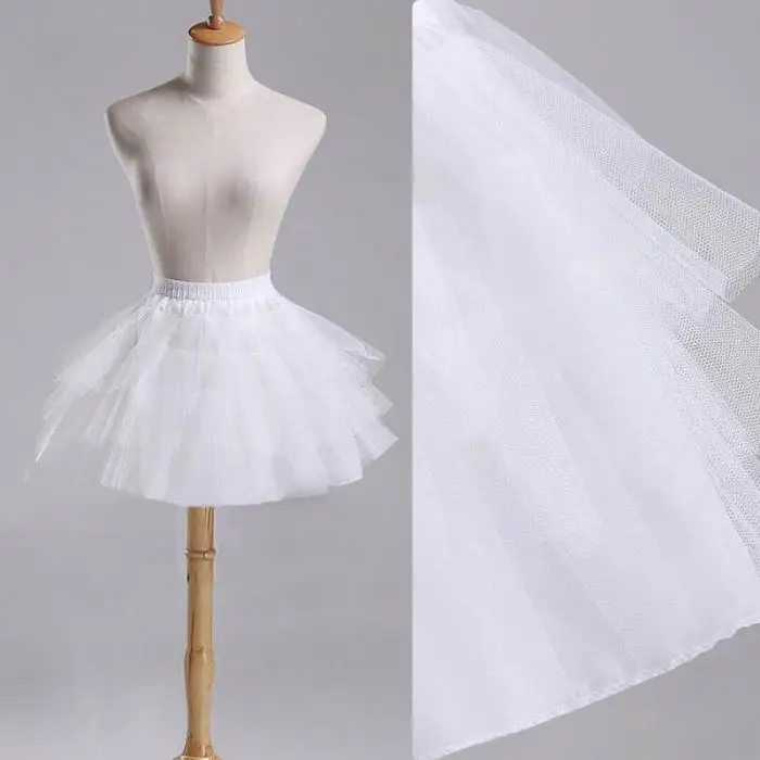 Модная юбка принцессы для девочек Однотонная юбка-пачка с эластичной резинкой на талии для подружки невесты; 4 слоя; сетчатая юбка-пачка для девочек; KNG88