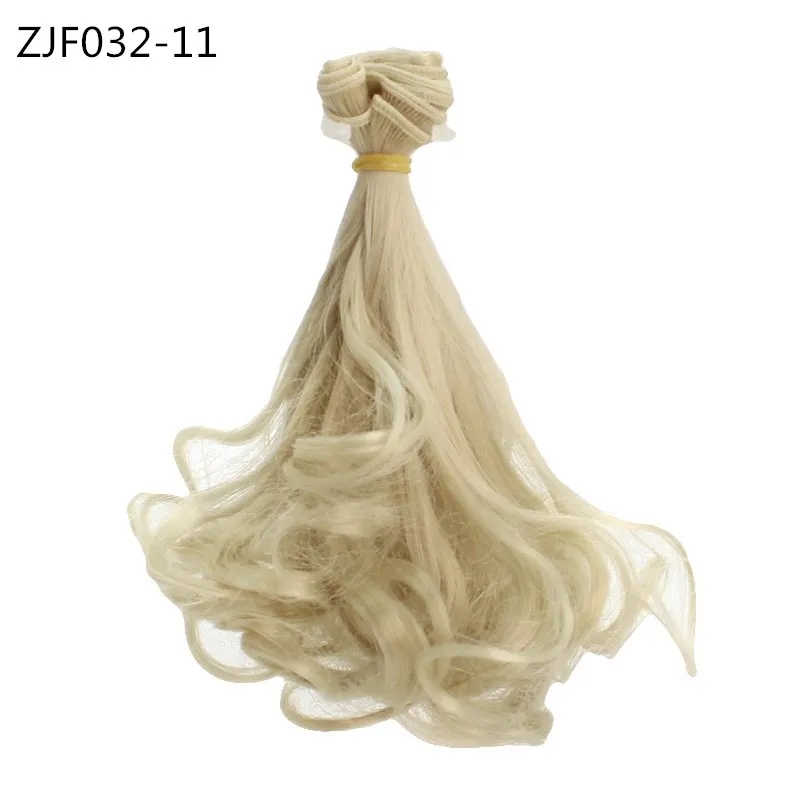 Hair For Dolls 15cm*100cm Long Curly BJD Wigs BJD Dolls Accessories Synthetic Pear Flower Tresses for Toys For Girls