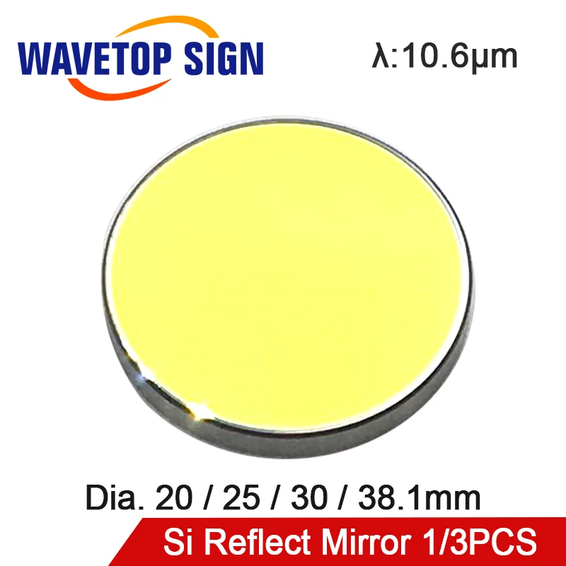 

OPEX High Quality Si Reflective Mirror D20 25 30 38.1mm Coated Gold for CO2 Laser Engraving Cutting Machine