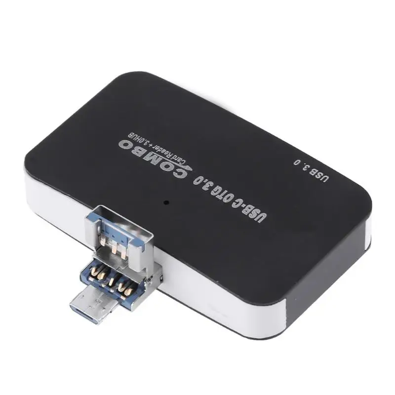 2 in 1 USB 3.0 Micro USB OTG HUB+ Card Reader for Computer Android Phone
