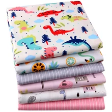 Nanchuang хлопковая ткань ручной работы из саржи с мультяшным принтом для шитья детских и детских подушек 50x160 см