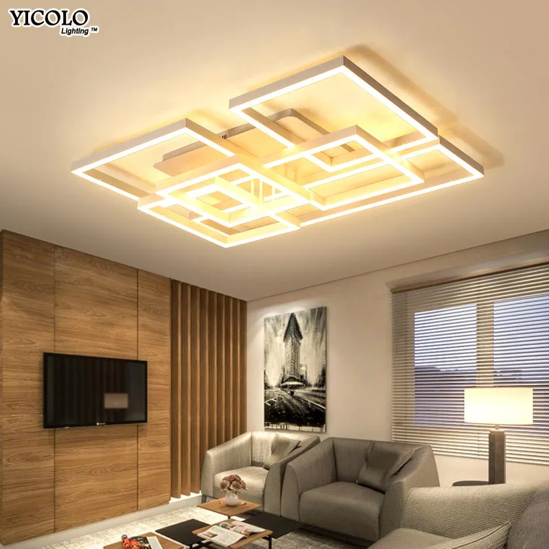 

Surface mount Ceiling Lights with remote control or switch led lamp for living room bed room home Decorative Lampshade de techo