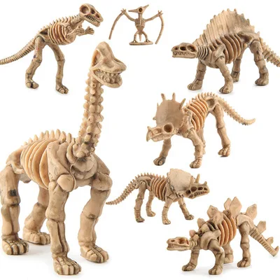 

wholesale 216pcs archaeology scaffolding of dinosaur Simulation Dinosaur Tyrannosaurus brachiosaurus Plastic Model baby Toys
