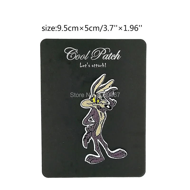

4" WILE E COYOTE & ROADRUNNER Uniform Logo Animated Movie TV Series Costume Embroidered Emblem applique iron on sew on patch