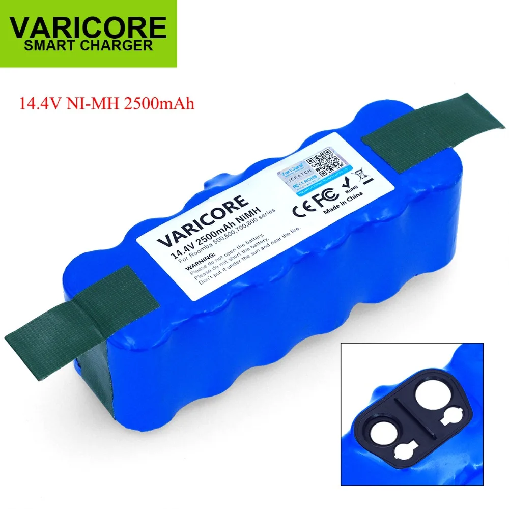 VariCore 14.4V 2500mAh Ni-MH Battery for iRobot 500 600 900 Series Vacuum Cleaner for iRobot 600 620 650 700 770 780 800 VariCore 14.4V 2500mAh Ni-MH Battery for iRobot 500 600 900 Series Vacuum Cleaner for iRobot 600 620 650 700 770 780 800