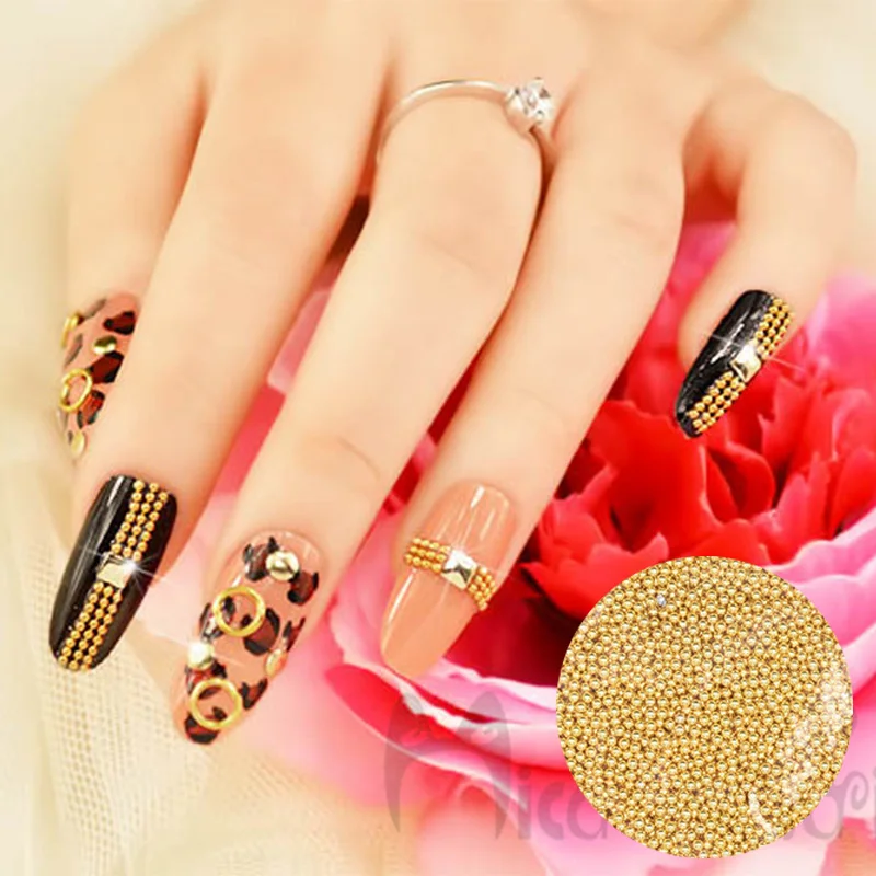 Decoração da Arte do Unha Preço por Atacado Swagpick Ouro Rosa Preto Prata Metal Caviar Grânulos Rosas 3d Faça Você Mesmo Unhas Accessoires 1kg 5 do prego diy unhas accessoires preço por atacado