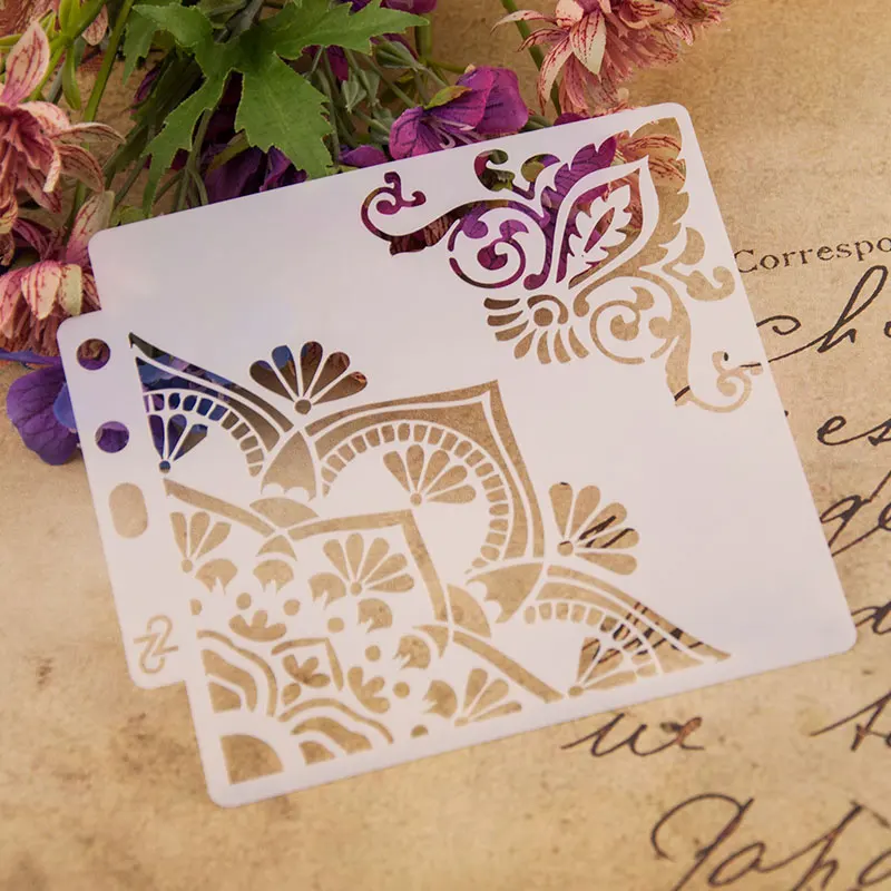 

New Flower Pattern Stencils For Wall Painting Scrapbooking Stamping Stamp Album Decorative Embossing Paper Card Flower Template