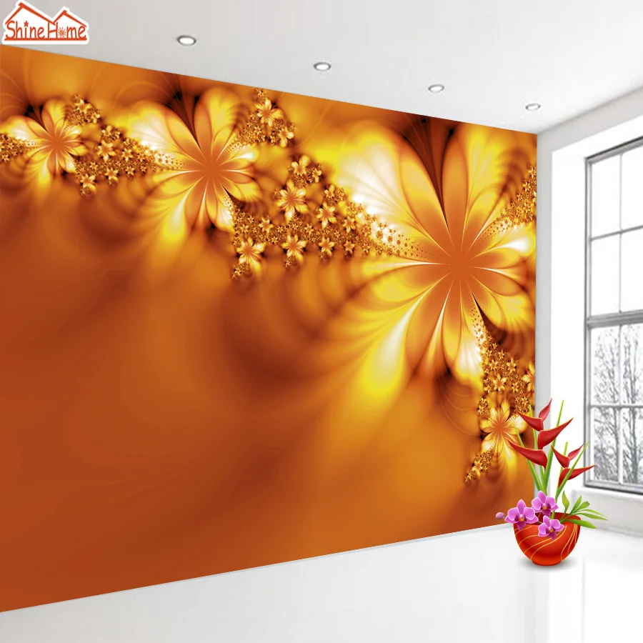 ShineHome Classical Flower Wallpaper for Rooms 3d Photo Wallpaper for