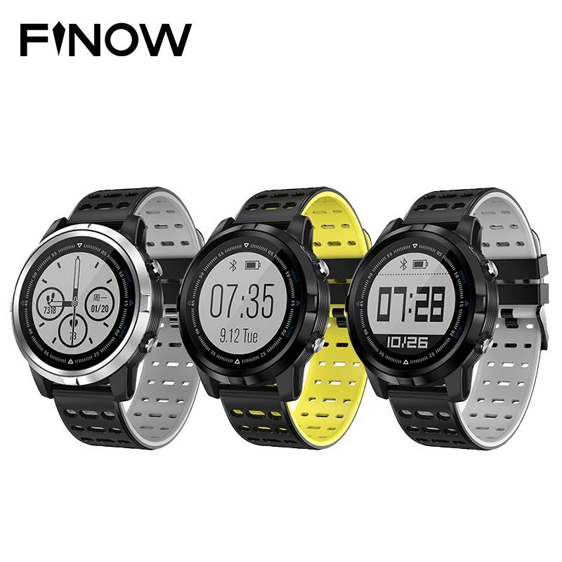 Новый FINOW 1905 Смарт часы gps Smartwatch Водонепроницаемый IP68 монитор сердечного ритма