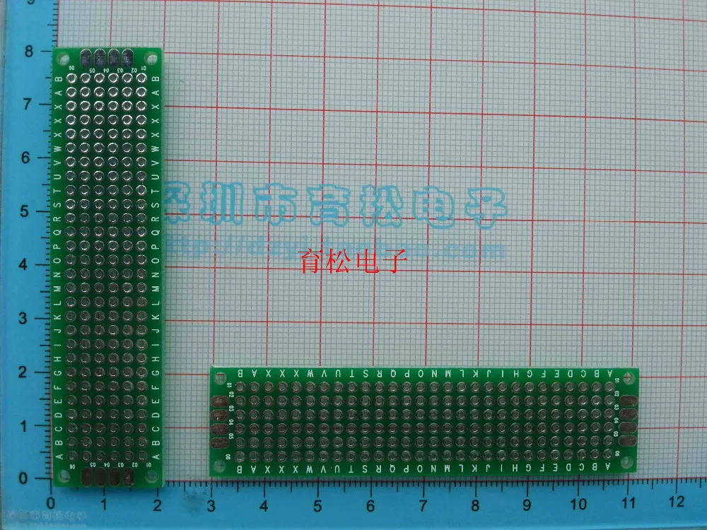 100 шт./лот pcb fr4 2*8 универсальная плата двухсторонняя Fr-4 PCB 2*8 HASL универсальная пластина 2*8 двусторонняя печатная плата