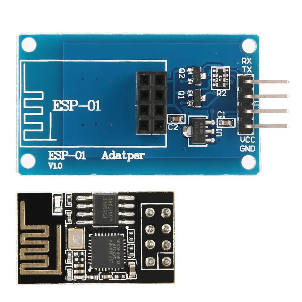 ESP8266 ESP-01 серийный Wi-Fi беспроводной модуль приемопередатчика с адаптером ESP-01