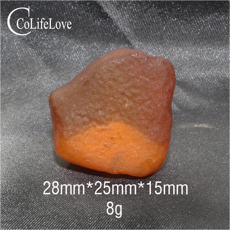 

CoLife Jewelry 100% natural amber stone for jewelry DIY 8 gram high quality amber loose gemstone