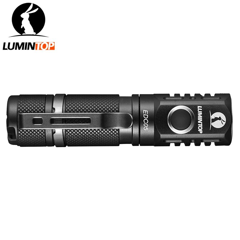 LUMINTOP EDC 800 Lumens Cree XP-L Led Mini Tactical Flashlight EDC05 with Magnetic Tail Power by AA/14500 Battery
