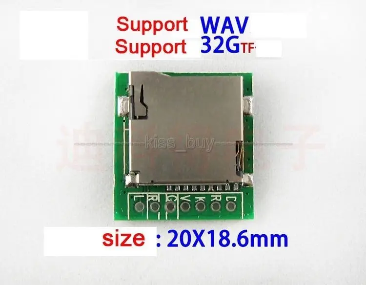 

1PCS M2801002 lossless WAV MP3 decoder board mp3 decoding module TF card