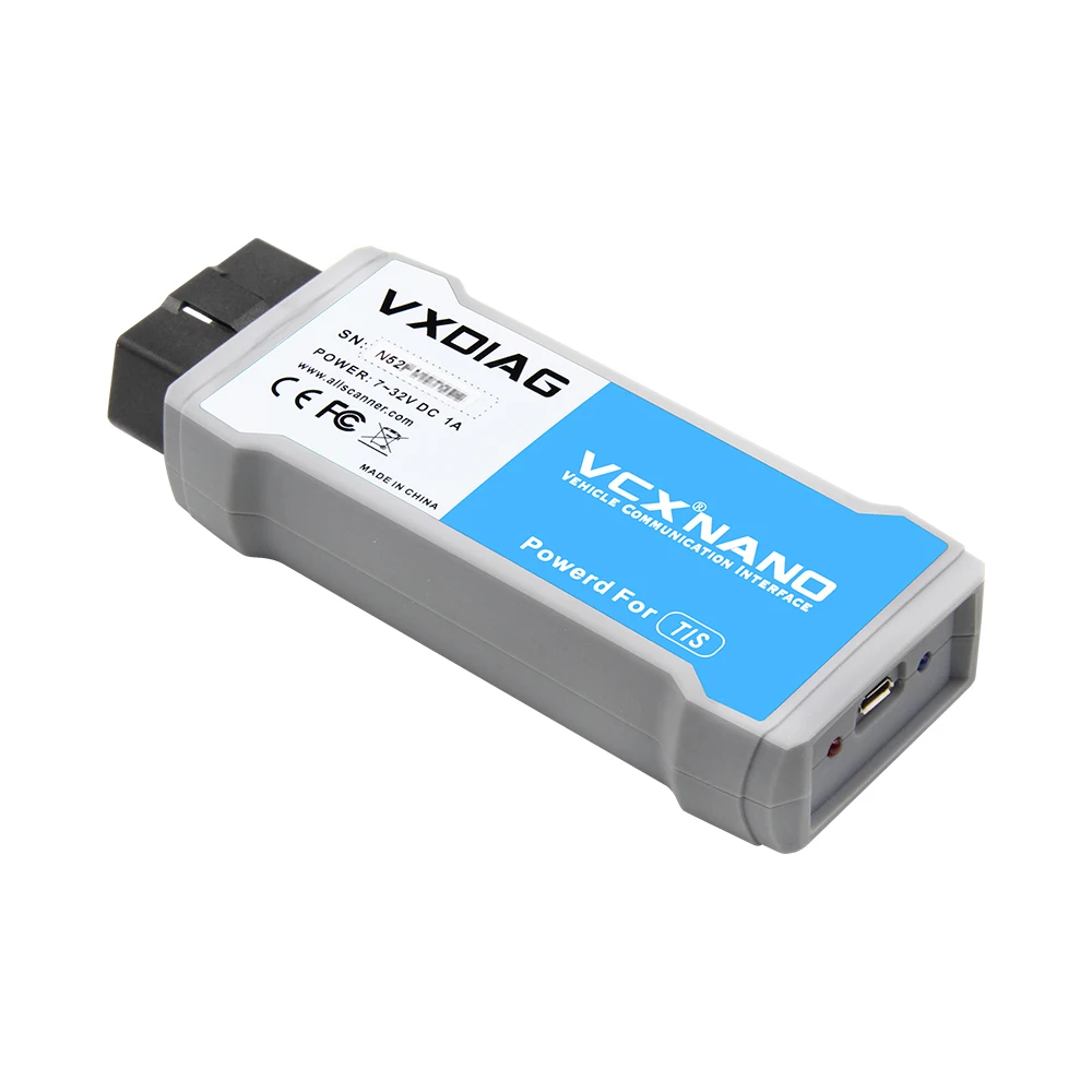 VXDIAG VCX NANO USB/ WIFI для TOYOTA MINI VCI TIS Techstream V15.00.026 совместимый с SAE J2534 Toyota диагностический