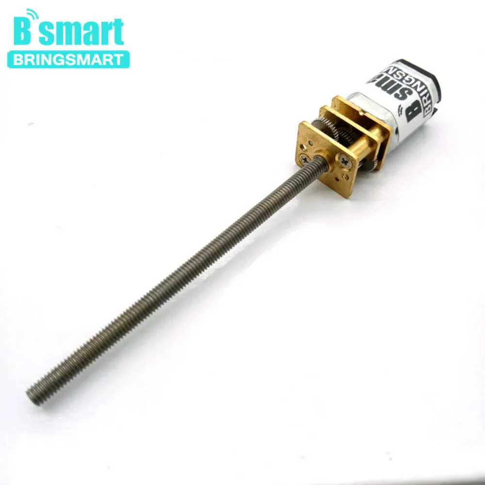 

Bringsmart Threaded Shaft 3V 6V 12v Gear Motor 15-600RPM Mini Motor Reversed D Shaft 15-600rpm Speed Control N20 M3 Screw 55mm