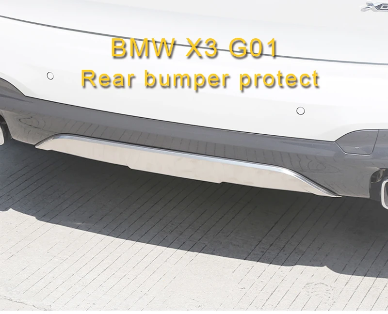 Для BMW X3 G01 автомобильный Стайлинг Задний Бампер Защитный чехол для крыла крышка обрезная рамка внешние аксессуары