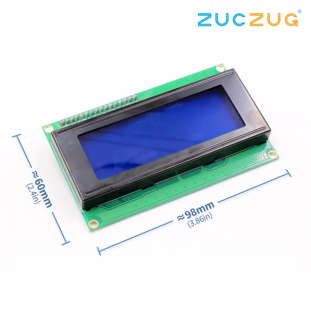 

1PCS LCD2004+I2C 2004 20x4 2004A Blue/Green screen HD44780 Character LCD /w IIC/I2C Serial Interface Adapter Module