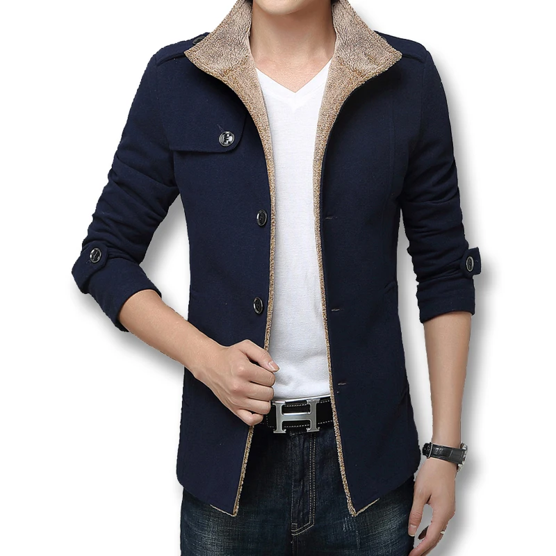 Buy iSurvivor Men Jackets and Coats Trendy Warm Fleece
