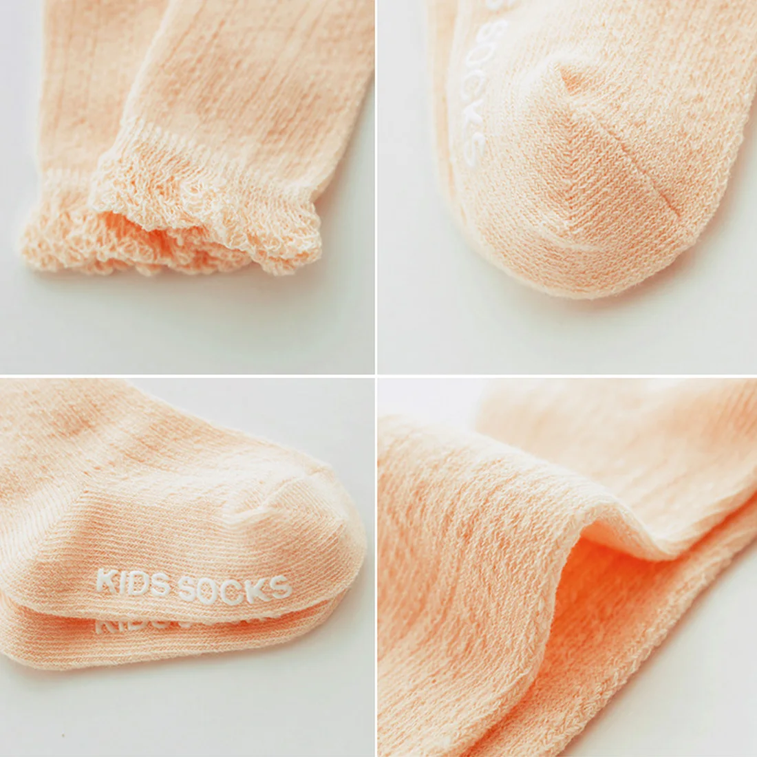 Летние тонкие детские носки из сетчатой ткани детские носки-трубы с кружевными вставками детские дышащие носки с открытым носком